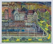 Edward DWURNIK"POZNAŃ 2000" Akwarela Oryginalny