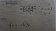 Koperta -Feldpost z pieczątkami-NSDAP-zbiórka książek+gapa -1941r.II Wojna