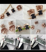 Kolczyki Tous różowe złoto