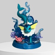 Vaporeon Pokémon Figure Water Evolution Display Collectible
