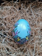 Pisanka wielkanocna (kacza). Pisanki ręcznie malowane. Ozdoba. Prezent 