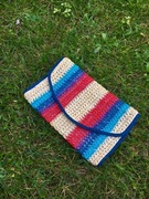 Torebka/ bag kopertówka pleciona kolorowa