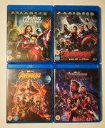 Avengers, Age of Ultron, Infinity War, Endgame kolekcja Blu-ray ANG wyd. UK