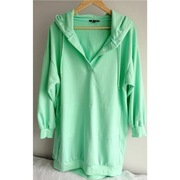 Neonowa bluza tunika miętowa oversize r M