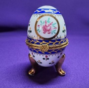 Jajko porcelanowe a'la FABERGE szkatułka 