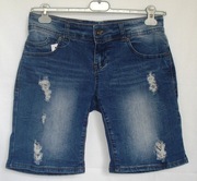 KRÓTKIE SPODENKI SZORTY DAMSKIE JEANS FISHBONE rozm. L /40 (A101) 