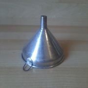 Vintage włoski sygnowany lejek do ręcznego butelkowania wina 