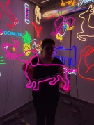 Jamnik Neon Ozdoba na Ścianę. Dog / Pies LED