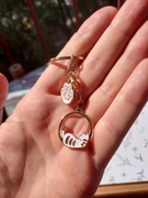 Brelok Kotek leniwy + łapka