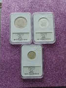 10 Zł 5 Zł 2 Zł 1933 GŁOWA KOBIETY SREBRO AU 50 