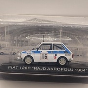 Model fiat 126 rajd akropolu skala 1:43