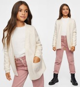 MANGO miękki kardigan sweter w kolorze ecru 13 14 lat