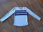 34. Biała galowa bluzeczka 5.10.15 - roz. 134