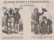 Dawne ubiory i uzbrojenie - J.Kossak- 1862r. -  drzeworyt
