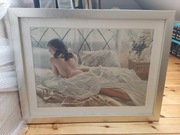 Piękny obraz, elegancko oprawiony.