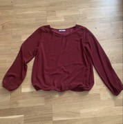 HAILY’S piękna burgundowa bluzeczka z wiskozą M