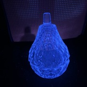 gruszka szklana otwierana ITALY wloski stary pojemnik na bizuterie