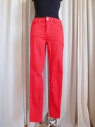 Czerwone jeansy ze średnim stanem Diverse