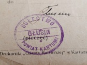 Kartuzy Głusin Głusino Stążki 1935