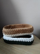 Koszyk na sztućce że sznurka , pojemnik na stół na sztucce