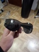 Czarne okulary stars drill drip UK damskie