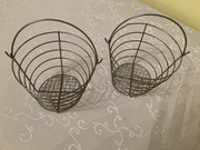 Koszyczki Metalowe Ozdobne Dekoracyjne - 2szt