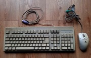 Retro klawiatura DIN i mysz kulkowa PS2