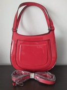 NOWA Elegancka czerwona lakierowana torebka