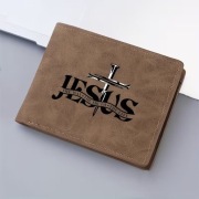 Męski portfel z nadrukami "Jesus"