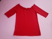 **markowa bluzka Carmen ciemna czerwień