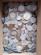 Zestaw monet PRL plus srebrne.