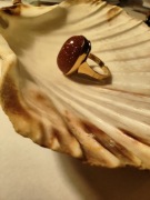 Pierścionek złoty PRL okazja Orno Rytosztuka WWJp