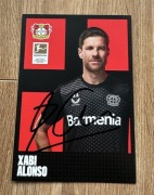 Xabi Alonso Real Madryt - oryginalny autograf karta 10x15 cm