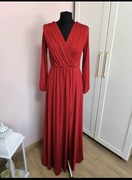 Sukienka balowa wieczorowa z długim rękawem r. M 38 nowa