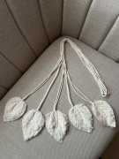Boho dekoracje ozdoby zawieszki ścienne na ścianę na okna kremowe