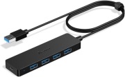 Koncentrator Accele 4x USB 3.0, kompatybilny z iOS/Windows 1,2m
