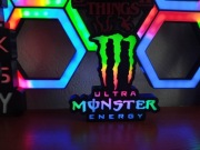 Lampka LED 3D MONSTER ENERGY Ultra – RGB – Dekoracja Gamingowa / Prezent