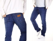 Męskie Spodnie Wrangler Slider Blue Jeansy W18RU5142 W32 L30 32/30