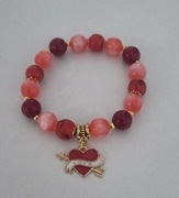 Bransoletka serduszko strzała love