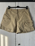 Piaskowe bawełniane szorty cargo z kieszeniami ASOS 42