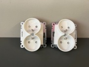 Hager Lumina 2x gniazdo podwójne z uziemieniem | komplet