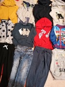 Bluzy i spodnie chłopięce roz 98 do przedszkola FIRMOWE 