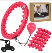 Hula hop z wypustkami Springos 45 cm różowy