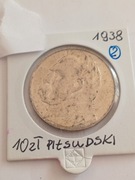 10 zł  Józef Piłsudski  1938 