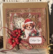 KARTKA ŚWIĄTECZNA handmade do koperty- personalizowana, ręcznie robiona