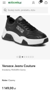 Versace Jeans Couture oryginalne sneakersy skóra naturalna Roz.39 jak nowe