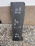 Deska czarny Dąb 56cm x 17,5 cm x 3,5 cm