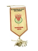 PROPORCZYK PRL II CENTRALNY RAJD KOLARSKI P.Z Kol BURZENIN 1974 R. ROMET 