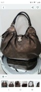 Duża torba Louis Vuitton machina skóra naturalna, hobo, na ramię 