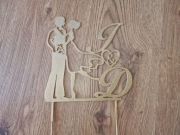 Topper na tort wesele, inicjały, kilka wzorów!